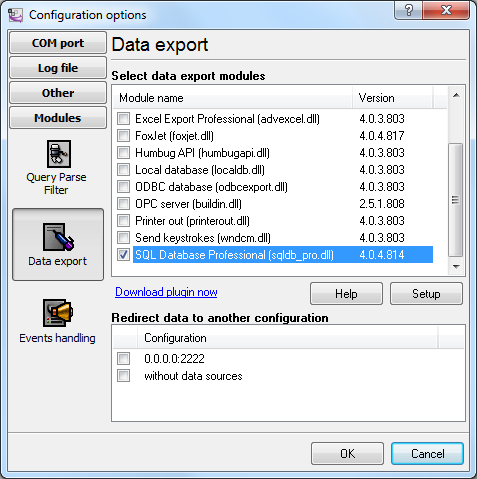 Selecting the SQL Database Pro module