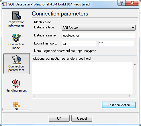 Connection settings for SQL Express 2008